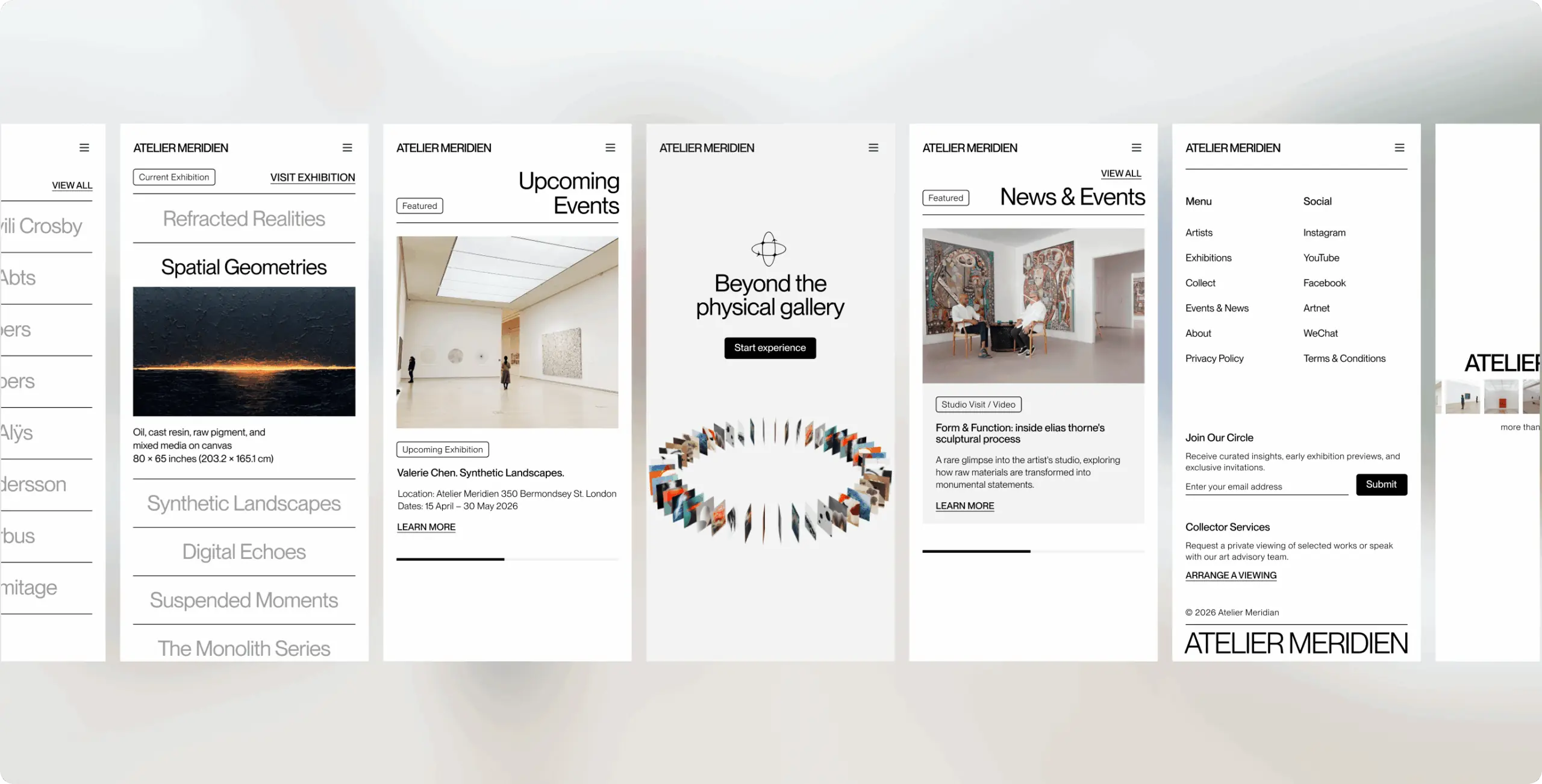 Atelier Meredian – how a digital exhibition space builds collector trust before a single physical show opens - Website Development - Photo 14