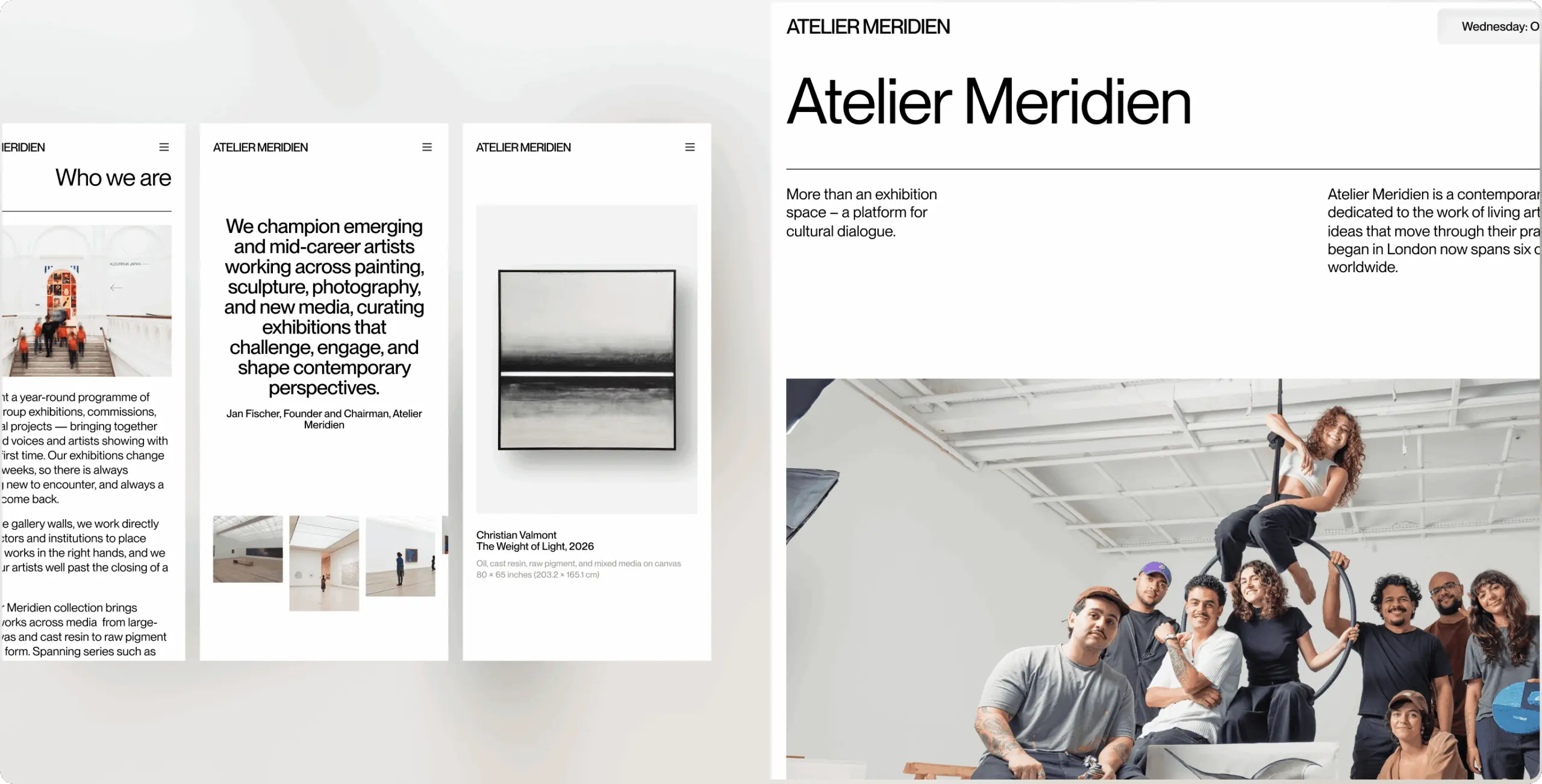 Atelier Meredian – how a digital exhibition space builds collector trust before a single physical show opens - Website Development - Photo 17