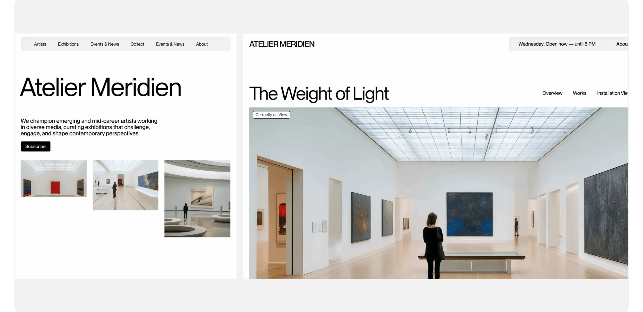 Atelier Meredian – how a digital exhibition space builds collector trust before a single physical show opens - Website Development - Photo 18