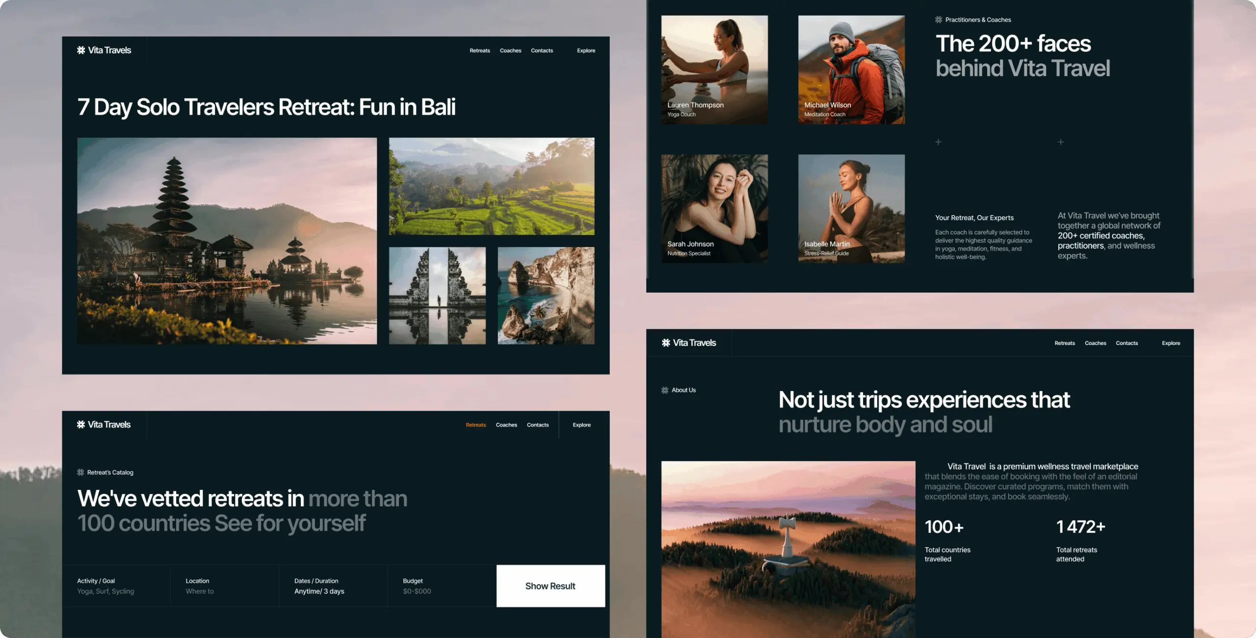Vita Travels – turning a scattered wellness-travel search into one curated marketplace - Website Development - Photo 19