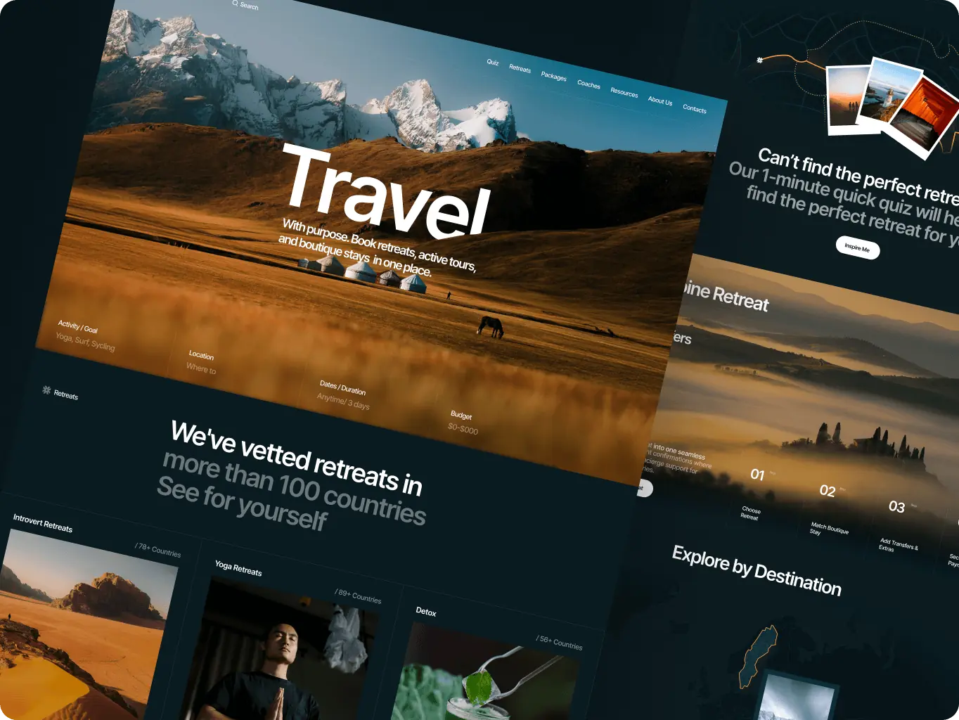Vita Travels – turning a scattered wellness-travel search into one curated marketplace - Website Development - Photo 3