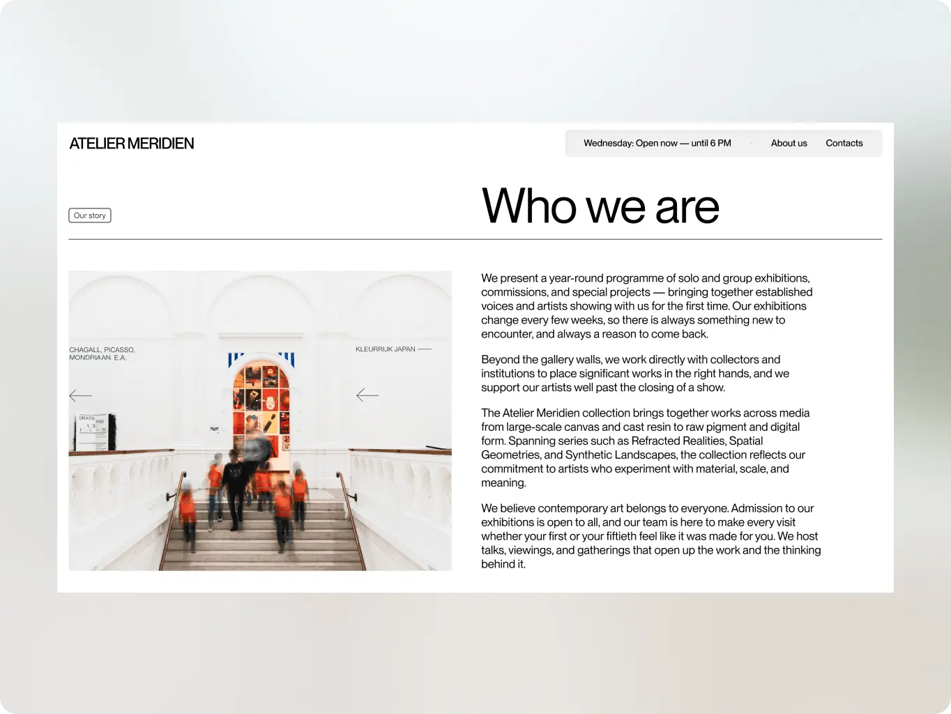 Atelier Meredian – how a digital exhibition space builds collector trust before a single physical show opens - Website Development - Photo 7