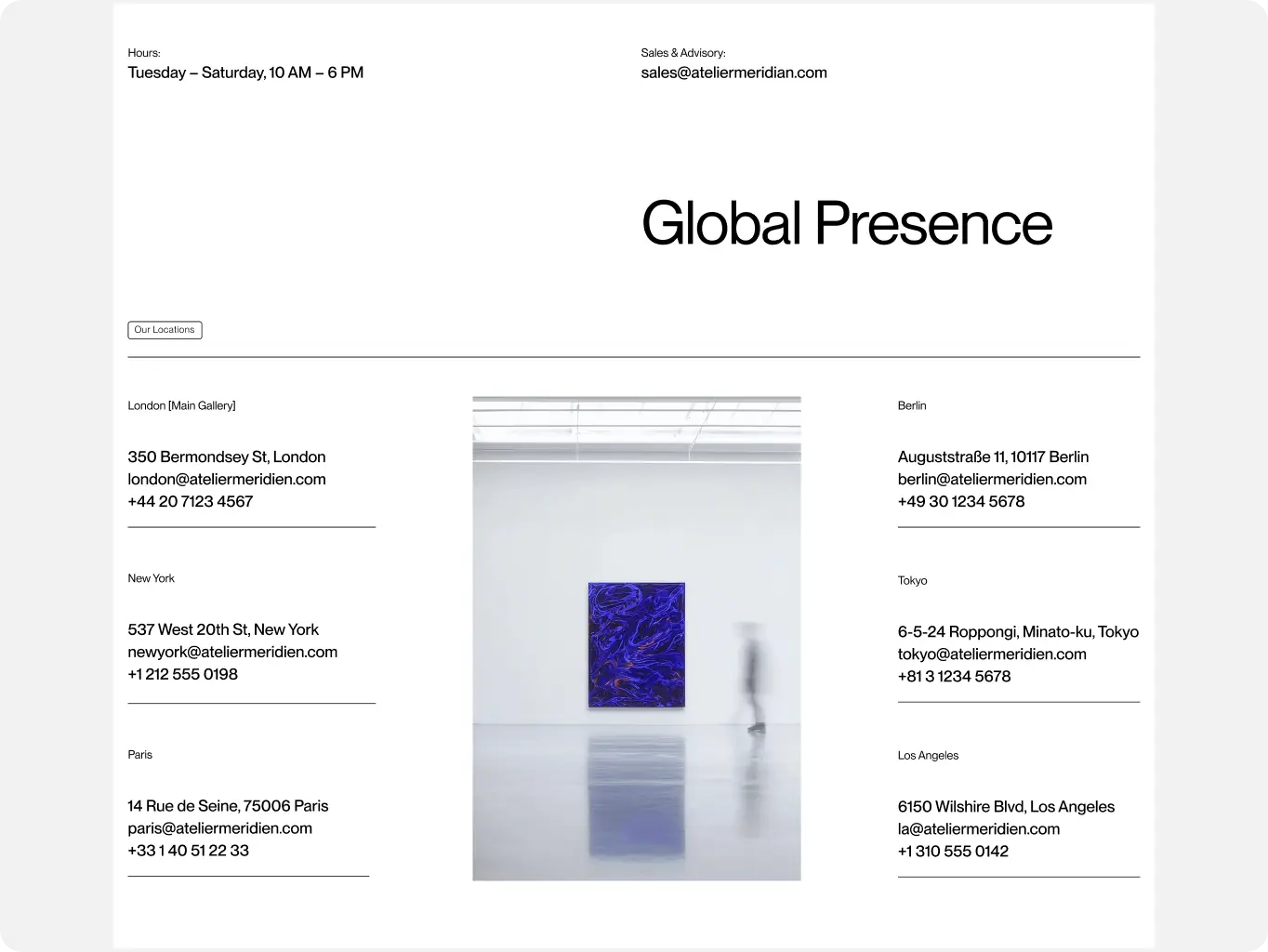 Atelier Meredian – how a digital exhibition space builds collector trust before a single physical show opens - Website Development - Photo 10