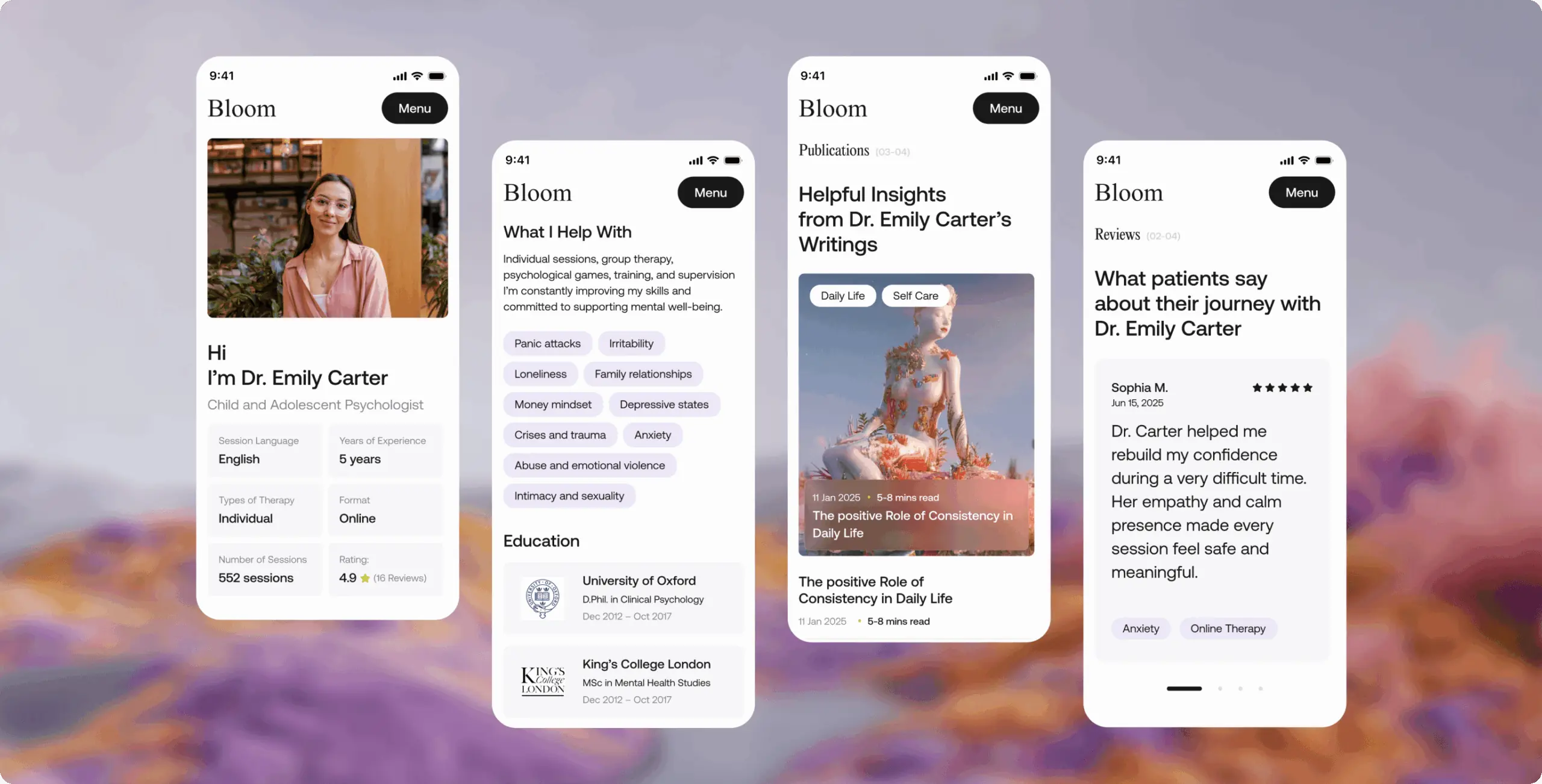 Bloom — a booking-ready front door for a mental health clinic that hadn’t launched yet - Website Development - Photo 12