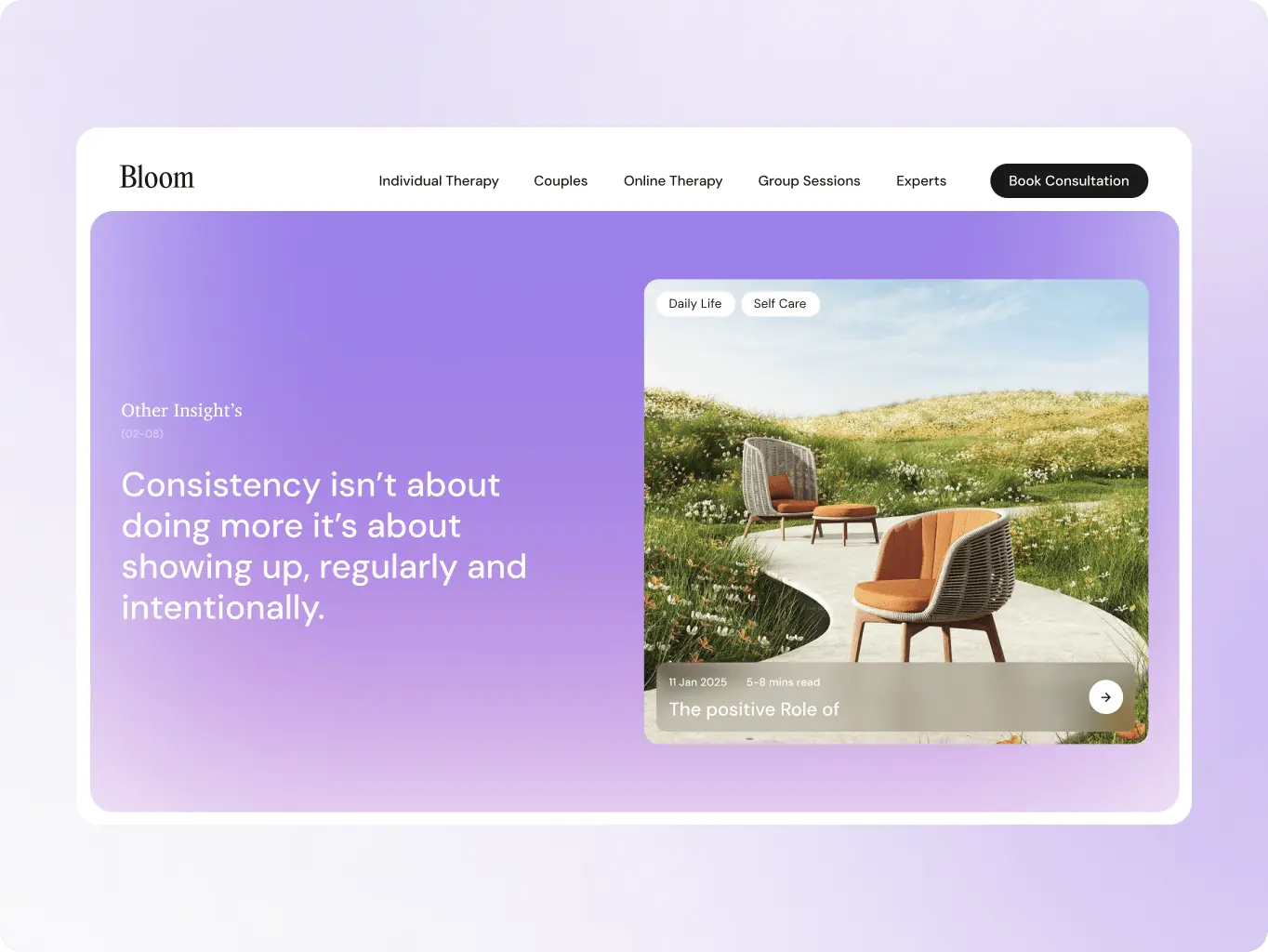 Bloom — a booking-ready front door for a mental health clinic that hadn’t launched yet - Website Development - Photo 13