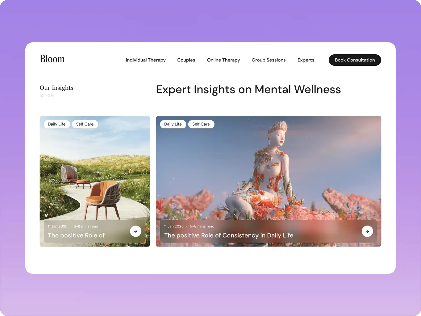 Bloom — a booking-ready front door for a mental health clinic that hadn’t launched yet - Website Development - Photo 14