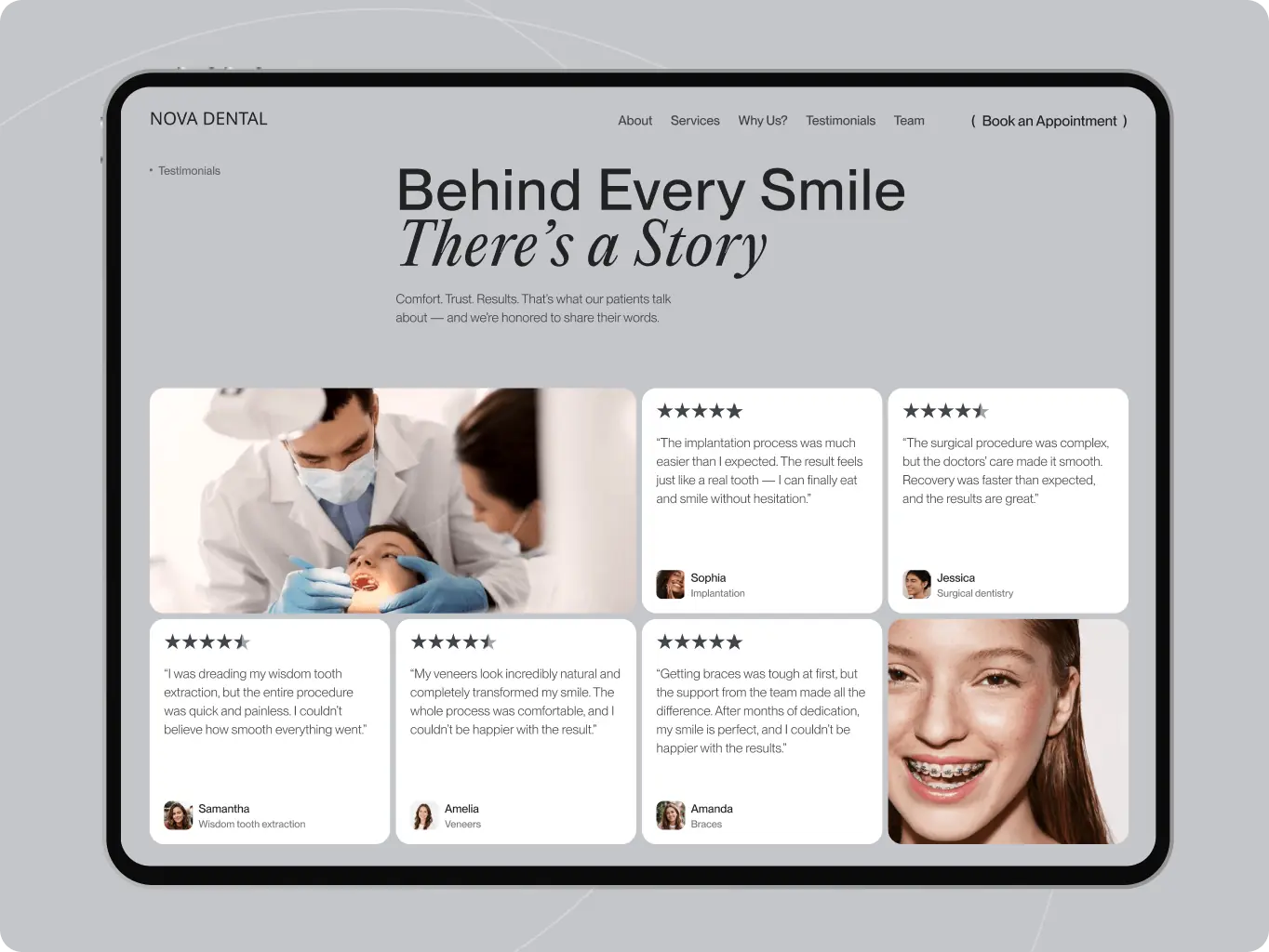 Nova Dental — booking, trust, and education working together to change what visiting feels like - Website Development - Photo 3