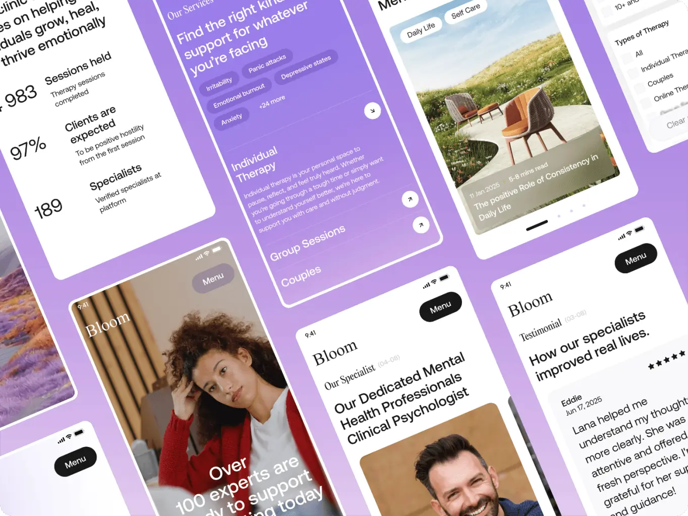 Bloom — a booking-ready front door for a mental health clinic that hadn’t launched yet - Website Development - Photo 5
