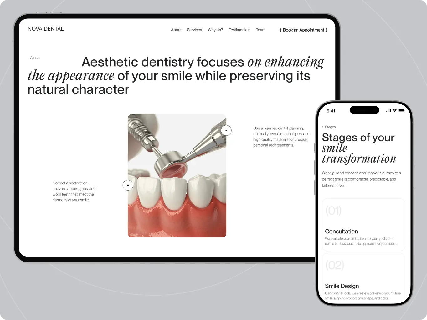 Nova Dental — booking, trust, and education working together to change what visiting feels like - Website Development - Photo 8